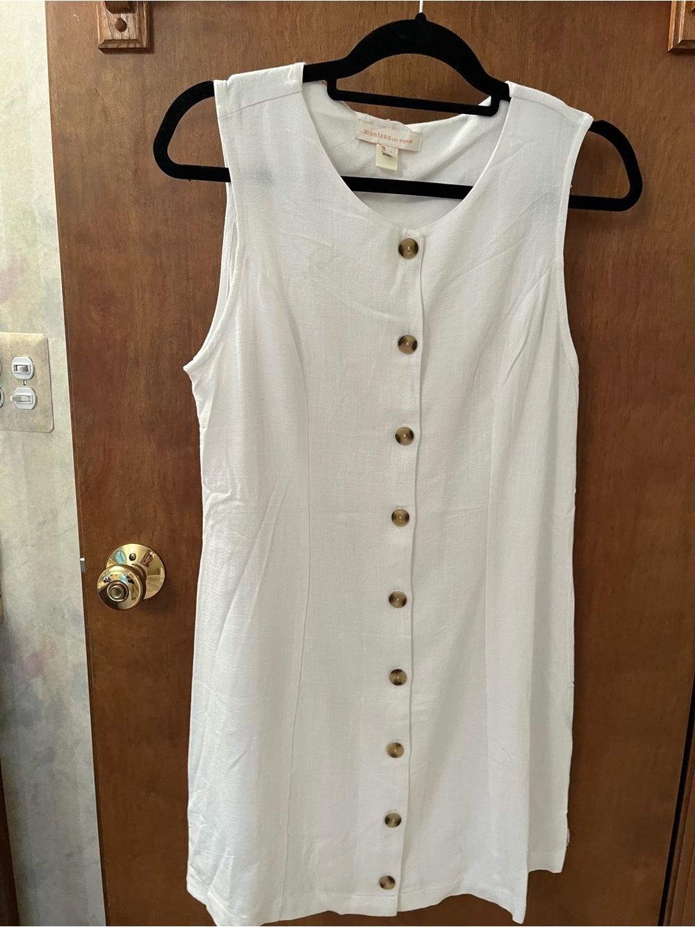Monteau White mini dress